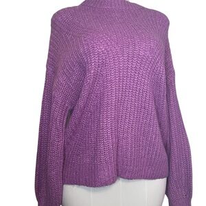 a new day Women's Cowl Neck Sweater - Purple